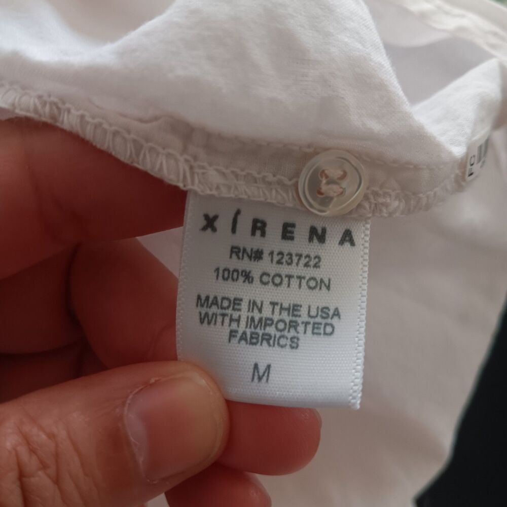 Xirena Light Pink Cotton Button Up Long Sleeve Shirt Size M Lightweight Breezy - Picture 7 of 8